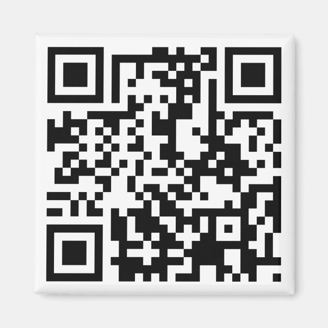 Íman código QR personalizável (Frente)