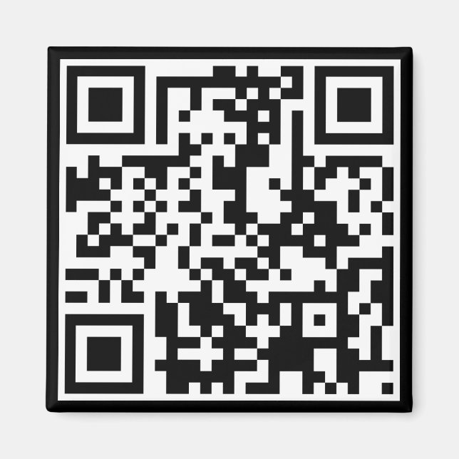 Íman código QR personalizável (Frente)
