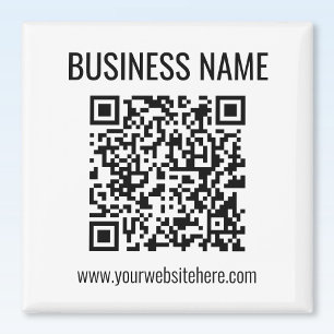 Íman Código QR personalizável & Nome da Empresa