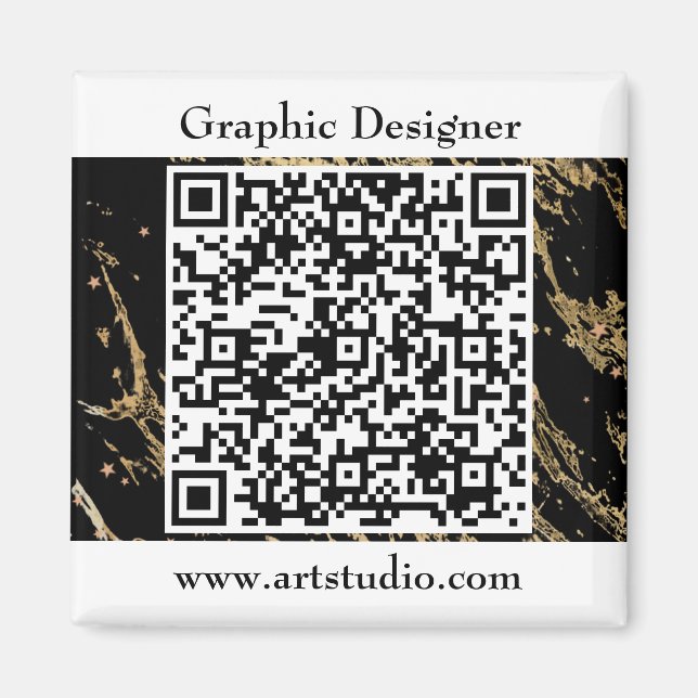 Íman Código QR Promoção do Marketing Comercial (Frente)