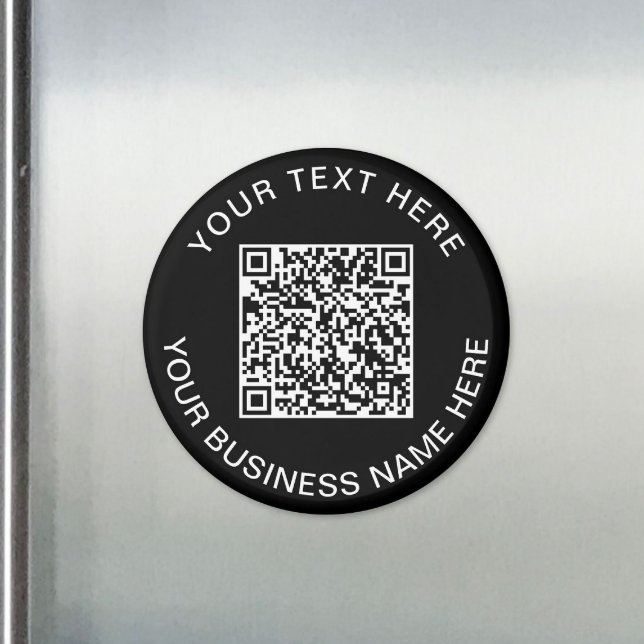 Íman Código QR Promocional Preto (QR Code Promotional Black Magnet)