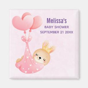 Íman Coelhinho Bonito num Chá de fraldas de Cobertura d