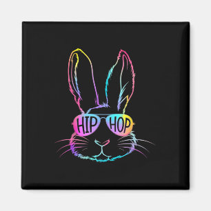 Íman Coelhinho da Páscoa Feliz Camiseta Tie Dye Hip Hop