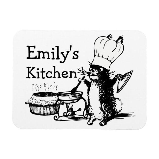 Íman Coelhinho de Chef Cute (Horizontal)