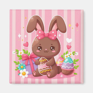 Íman Coelhinho de chocolate giro Coelhinho de Páscoa co