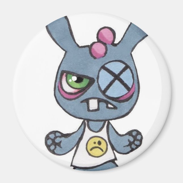 Íman Coelho de Boxbit Grande Magneta redonda de 3 poleg (Frente)