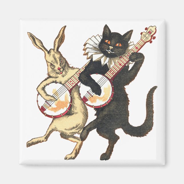 Íman Coelho e Magneta de Gato (Frente)