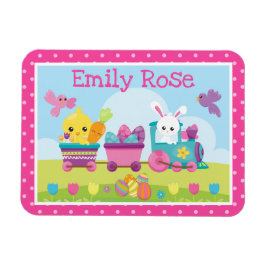 Íman Coelho Fofo, Pintinho e Trem de Ovos de Chocolate 