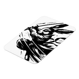 Íman Coelho Guerreiro Samurai Tinta Preta