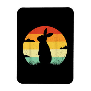 Íman Coelho Retro Estilo Vintage 80s Estilo Bunny Lover