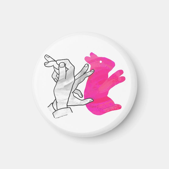 Íman Coelho Silhout Mão Rosa (Frente)