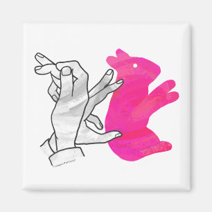 Íman Coelho Silhueta Mão Rosa