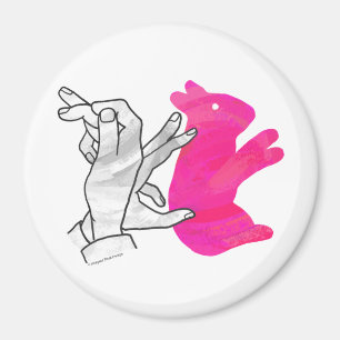 Íman Coelho Silhueta Mão Rosa