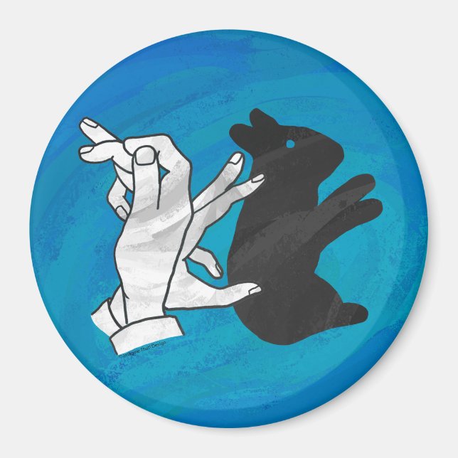 Íman Coelho Sombra em Azul (Frente)