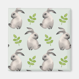 Íman Coelhos aquosos e erva