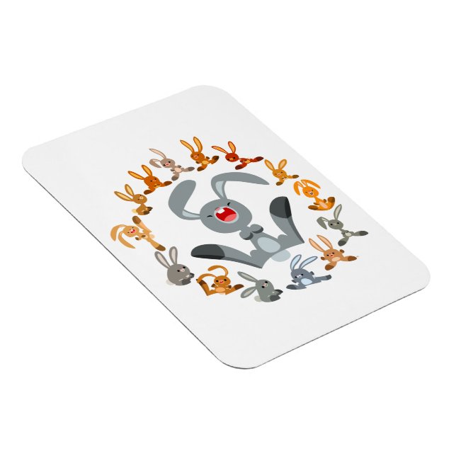 Íman Coelhos de desenho animado lindos Mandala Magneta  (Lado Direito)