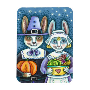 ÍMAN COELHOS DE PILGRIM, OBRIGADO A COLHEITA DE HARE, B