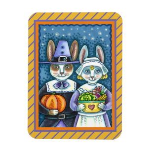 ÍMAN  COELHOS DE PILGRIM, OBRIGADO A COLHEITA DE HARE, B