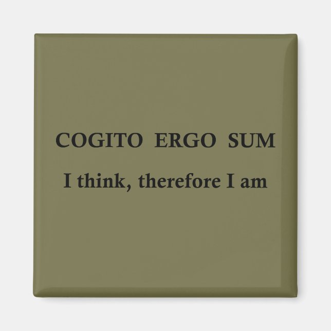 Íman Cogito ergo sum (Frente)