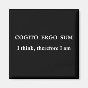 Íman cogito ergo sum, frase latina