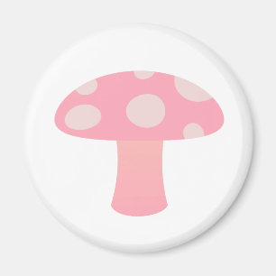 Íman Cogumelo cor-de-rosa