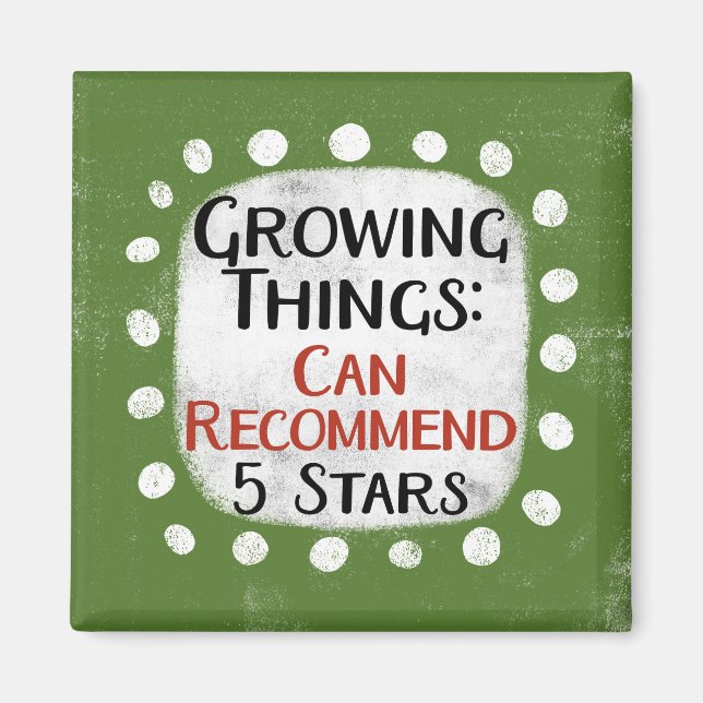 Íman Coisas Crescentes Gardening Magnet Frigorífico (Frente)