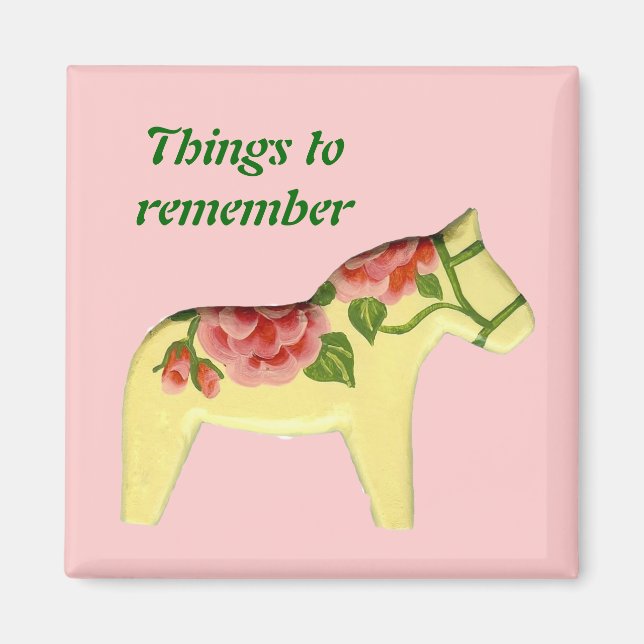 Íman Coisas para lembrar do ímã (Frente)