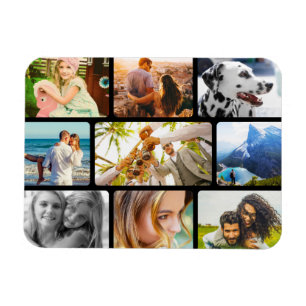 Íman Colagem Arredondada do Modelo de Foto Flexível 9 d