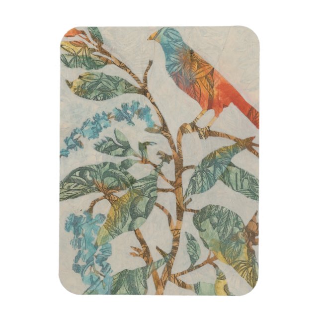 Íman Colagem Aviária II (Vertical)