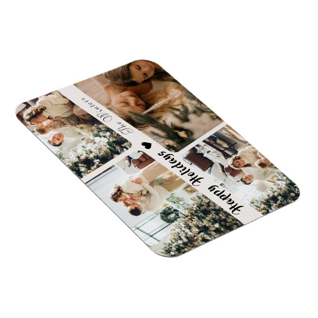 Íman Colagem da família Feriado Fresco (Lado Direito)