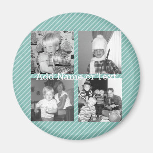 Íman Colagem da foto de Instagram 4 imagens - listras