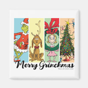 Íman Colagem de Férias Feliz Grinchmas