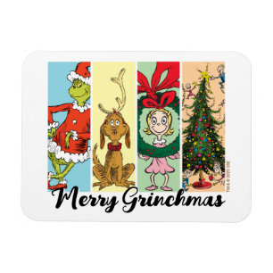 Íman Colagem de Férias Merry Grinchmas