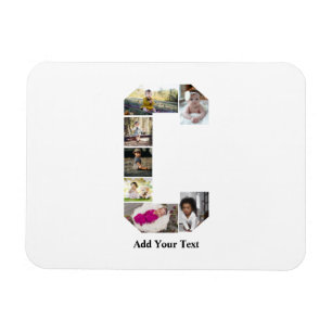 Íman Colagem de Fotografias com design Carta C
