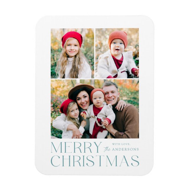 Íman Colagem de Fotografias de Natal Moderno 3 (Vertical)