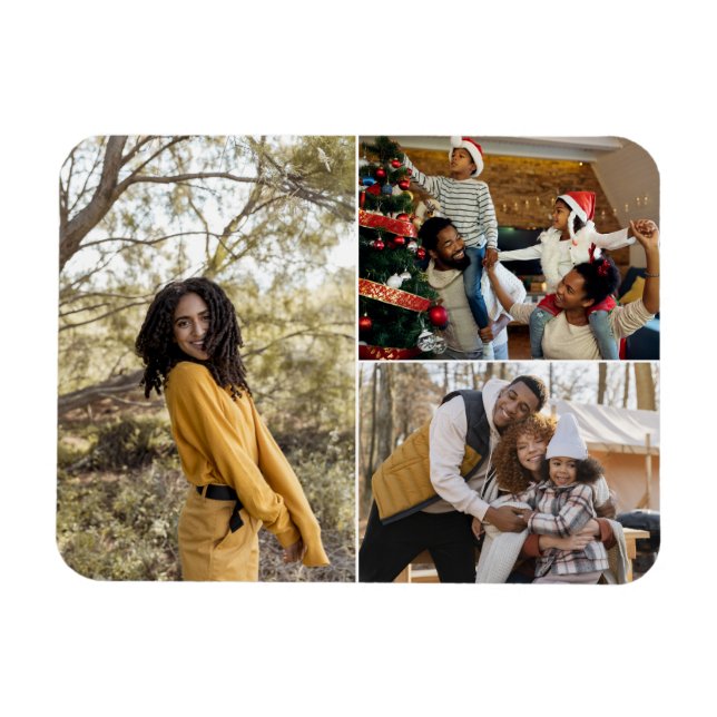 Íman Colagem de Fotografias do Design 3 (Horizontal)