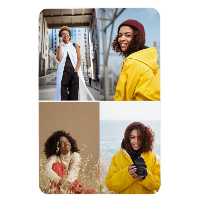 Íman Colagem de Fotografias do Design 4 (Vertical)