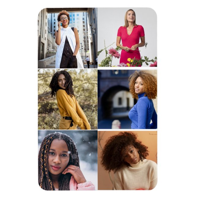 Íman Colagem de Fotografias do Design 6 (Vertical)