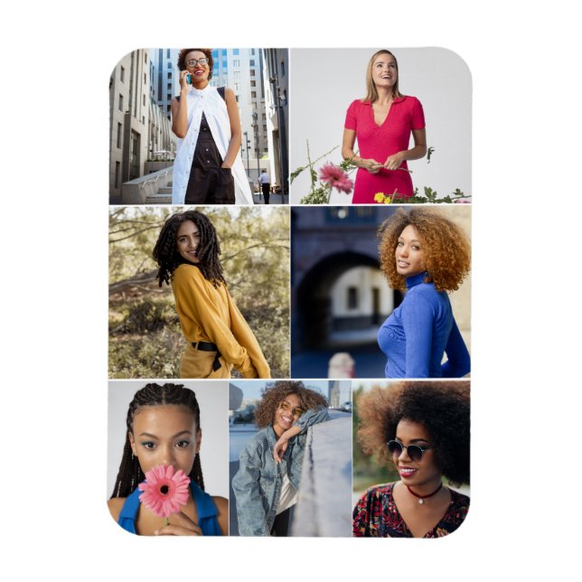 Íman Colagem de Fotografias do Design 7 (Vertical)