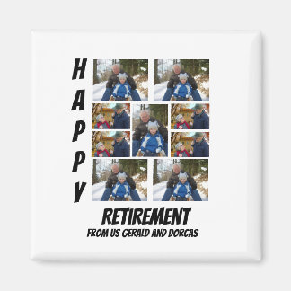 Íman Colagem de Fotografias Personalizada Simples Retir
