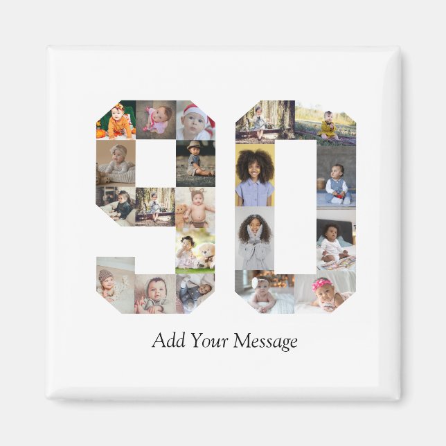 Íman Colagem de Fotos 90 (Frente)