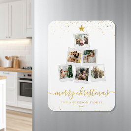 Íman Colagem de Fotos da Árvore de Natal Moderna