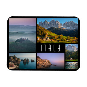 Íman Colagem de fotos de viagem pela Itália