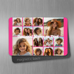 Íman Colagem de Fotos do Instagram - Até 14 fotos rosa<br><div class="desc">Um design com fundo colorido. Use até catorze fotos quadradas para criar um presente exclusivo e pessoal. Se precisar ajustar as fotos,  clique na ferramenta personalizar para fazer alterações.</div>