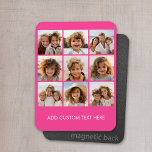 Íman Colagem de Fotos do Instagram com 9 fotos quadrada<br><div class="desc">Use suas fotos sem quadros nesta! Adicione suas fotos e instantâneos favoritos a esta faixa para obter um dispositivo de memória divertido. Uma maneira artística de mostrar seus melhores fotos de compartilhamento de fotos.</div>