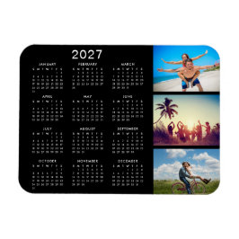 Íman Colagem de Fotos Memoráveis Personalizada Calendár
