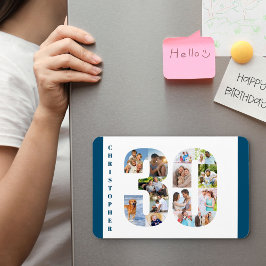 Íman Colagem de fotos no número 30 - aniversário de 30