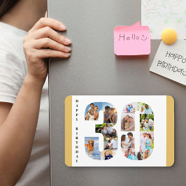 Íman Colagem de Fotos no Número 30 Happy aniversário de