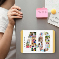 Colagem de fotos no número 40 - aniversário de 40 