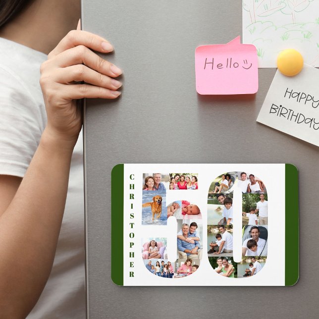 Íman Colagem de Fotos no Número 50 - 50º Aniversário (Criador carregado)